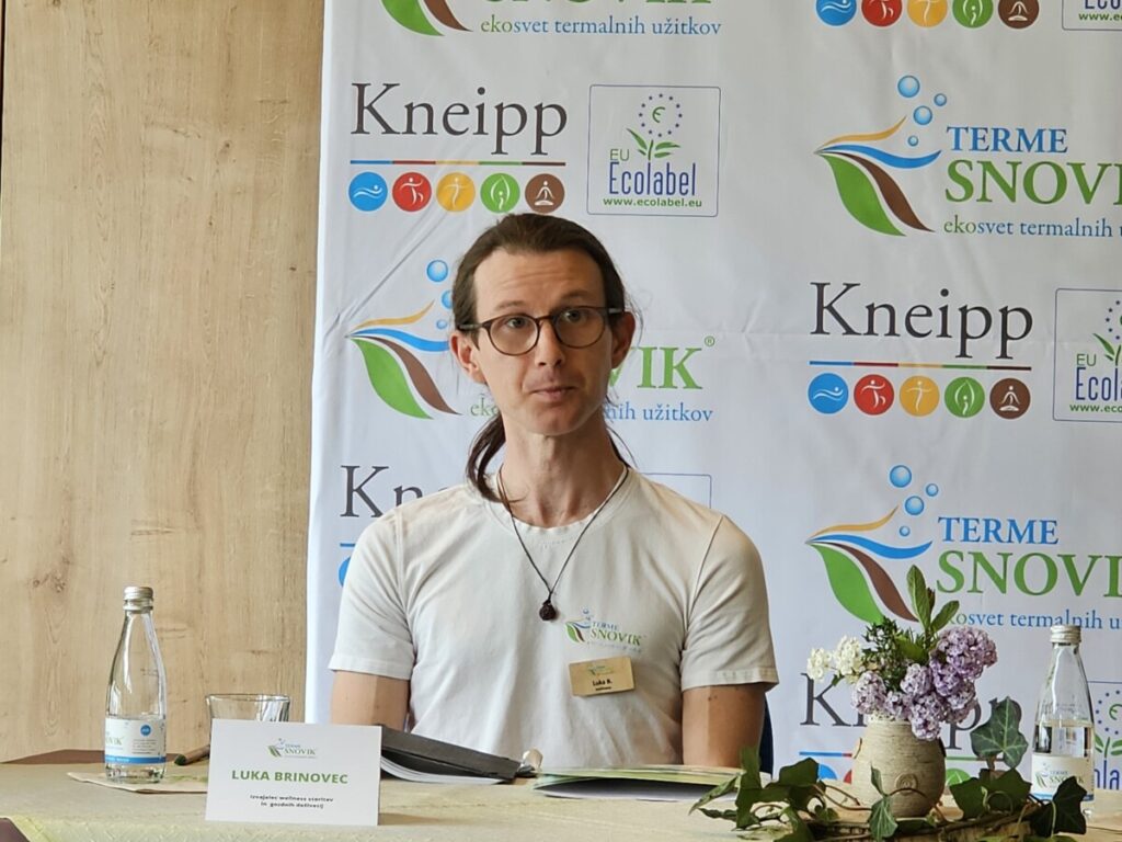 Luka Brinovec, eden od izvajalcev gozdnih doživetij v Termah Snovik