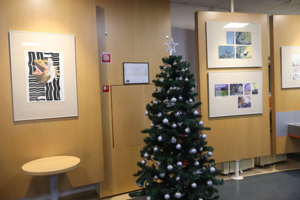 razstava grafičnih oblikovalcev v domžalski knjižnici