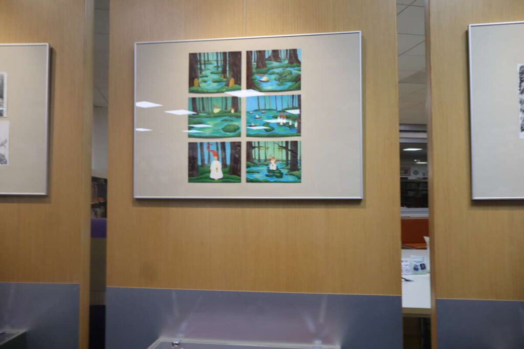 razstava grafičnih oblikovalcev v domžalski knjižnici