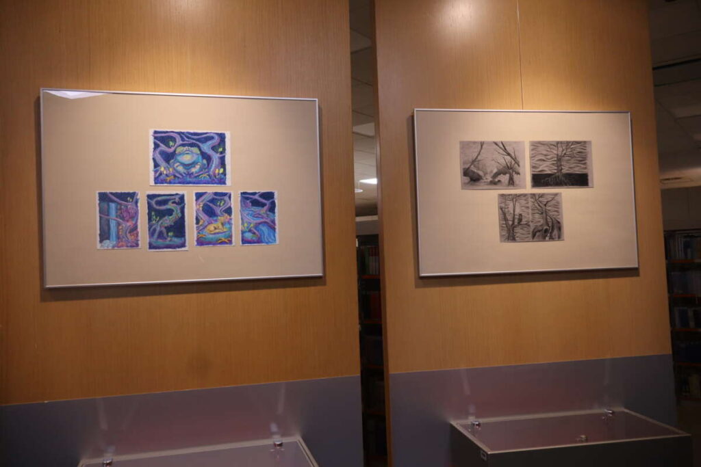 razstava grafičnih oblikovalcev v domžalski knjižnici