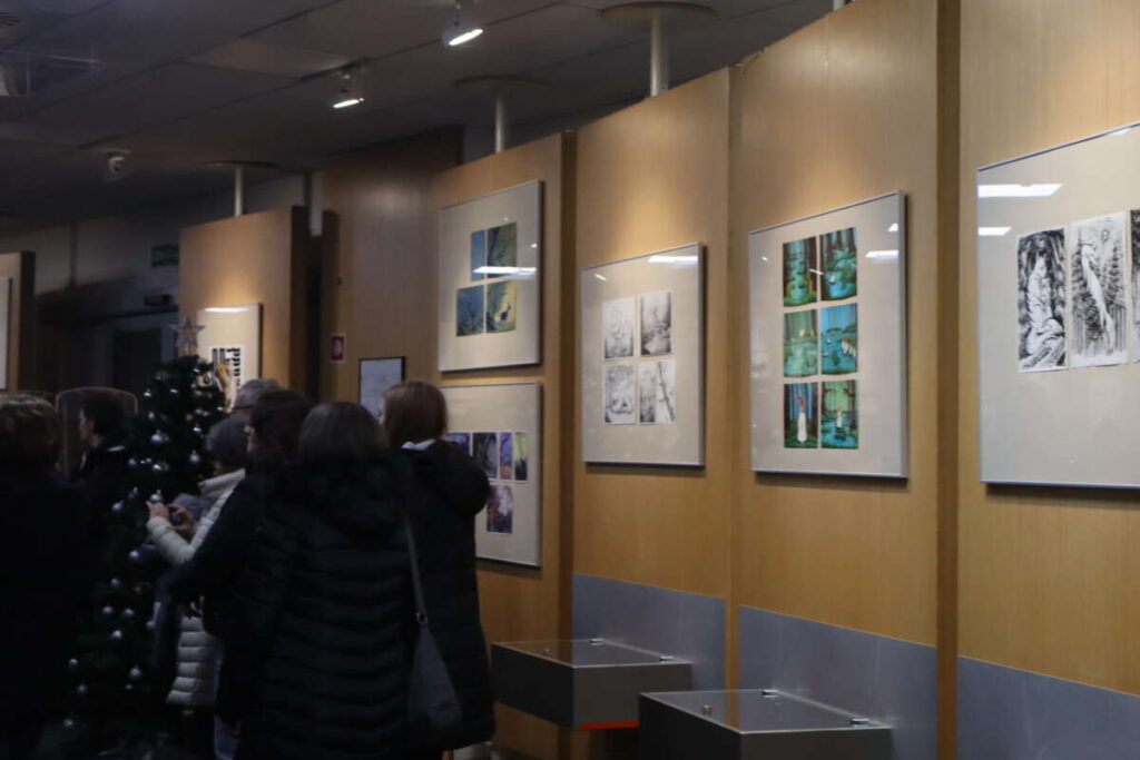 razstava grafičnih oblikovalcev v domžalski knjižnici