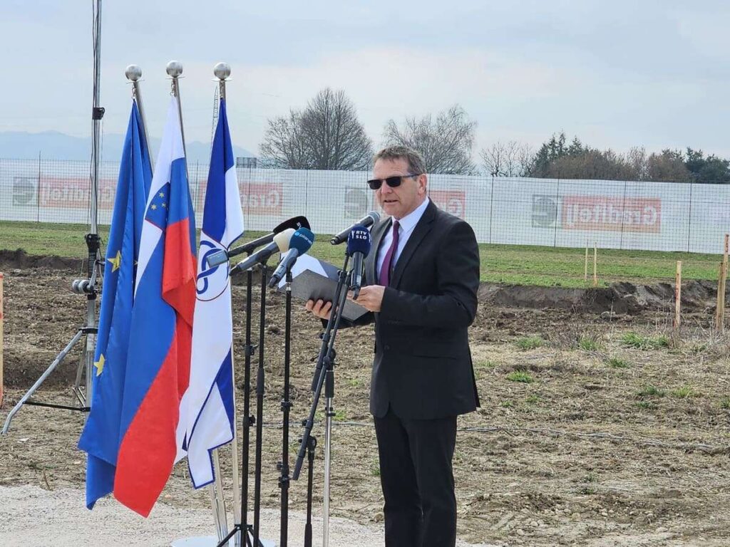 Postavitev temeljnega kamna, Vrtec Iskrica Mengeš, marec 2026