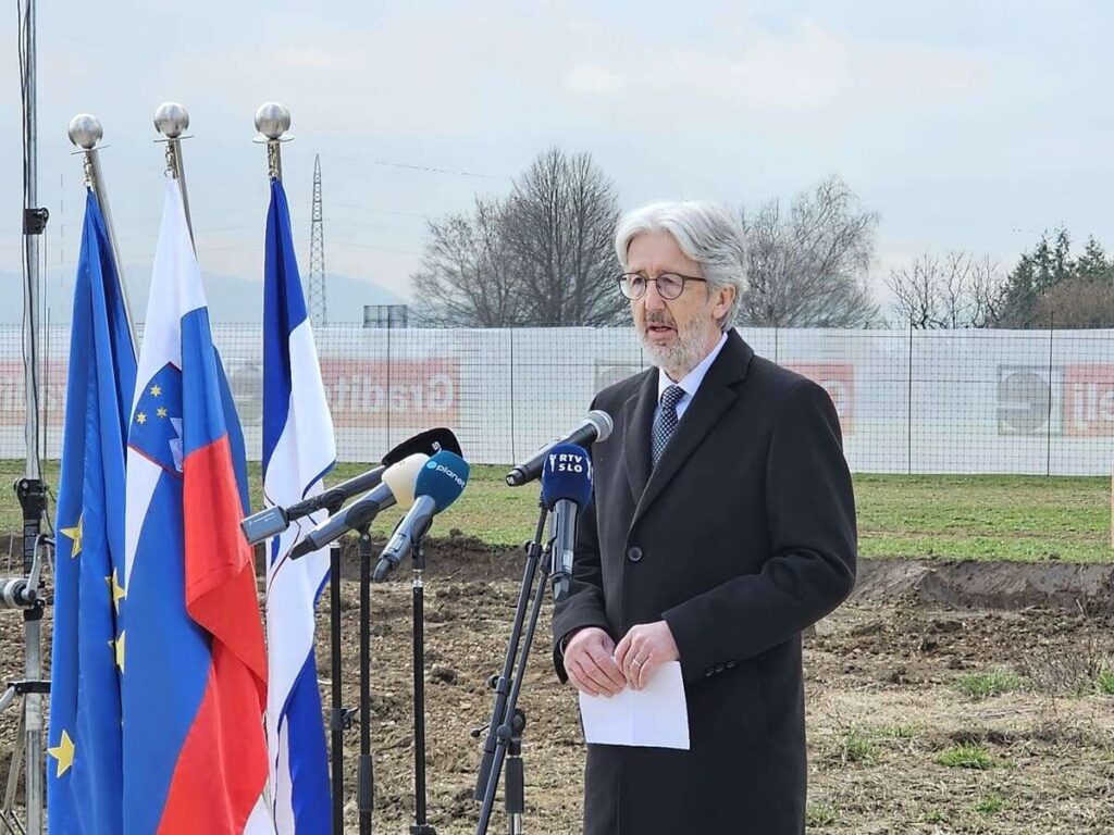 Postavitev temeljnega kamna, Vrtec Iskrica Mengeš, marec 2026