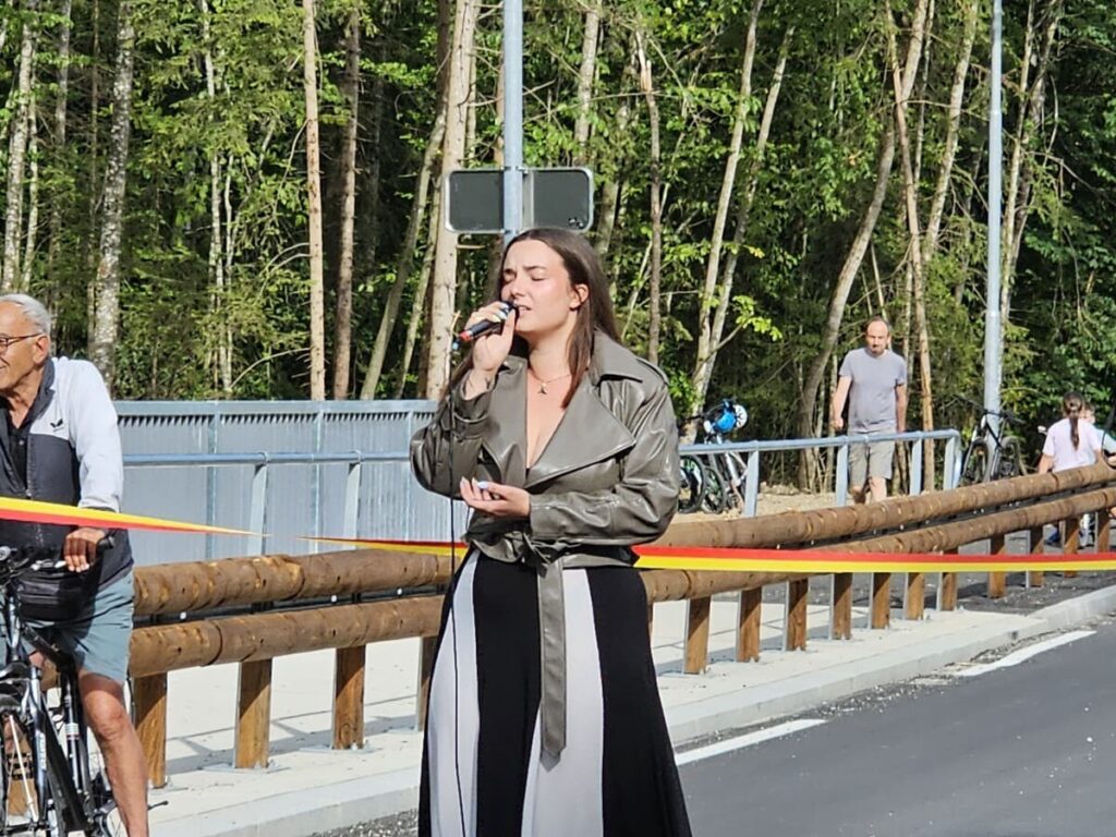 povezovalna cesta med Mostami in Goro ter most čez Tunjščico, odprtje, Komenda